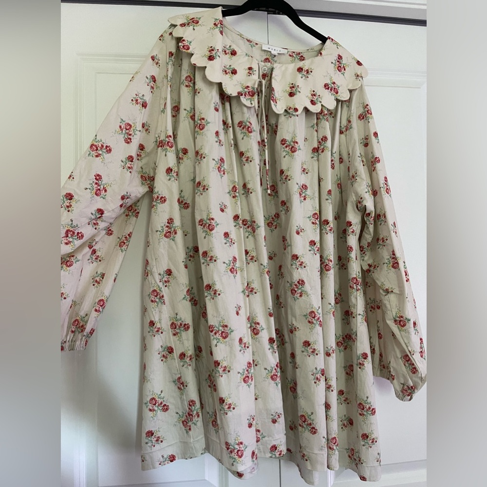 shop zoco Eloise collared floral dress